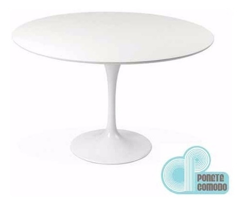 Mesa Saarinen Tulip 100 Cm Base Aluminio Redonda Comedor 120