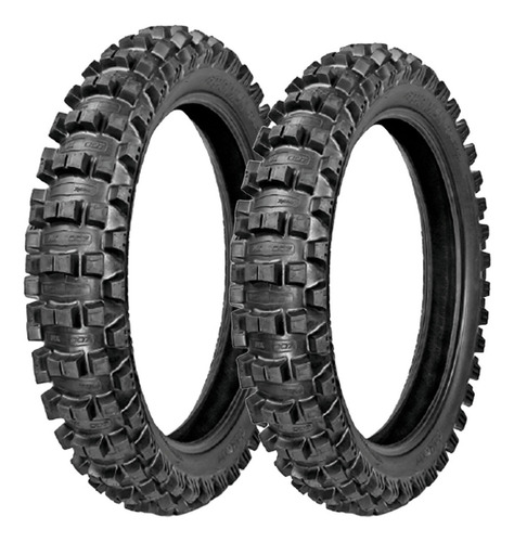 Pneu Mini Moto 80/100-12 + 60/100-14 Mx 007 Medium Soft