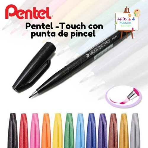 Marcadores Punta Pincel Pentel Touch