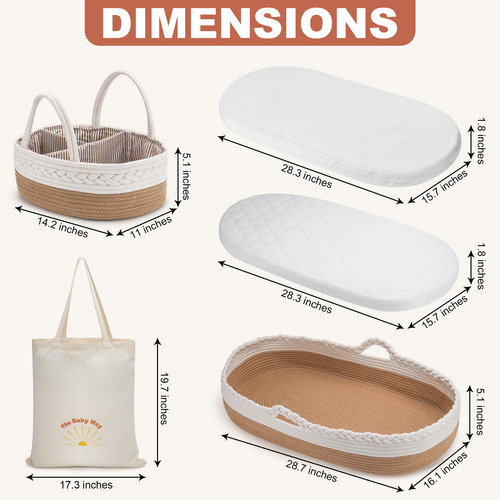 Cesto De Troca De Bebê The Baby Wey Moses Baskets Com Acessó