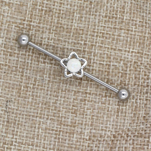 Imagen 2 de 2 de Excepro - Piercing Industrial De Acero Inoxidable Quirúrgico