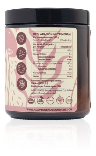 Hongo Adaptógeno Turkey Tail Cola De Pavo 80g Commons