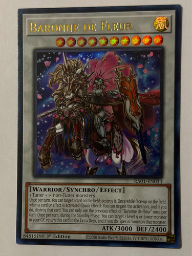 Yugioh! Baronne De Fleur Ra01-en034 (ultra Rare)