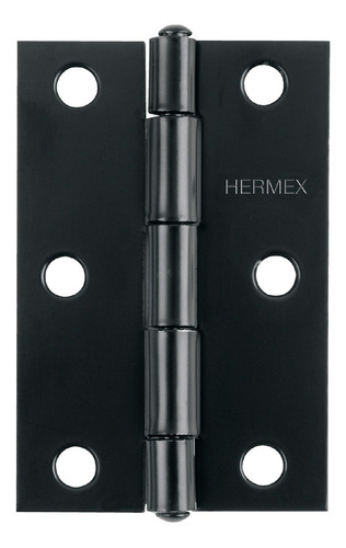 Bisagra De Acero Rectangular 2'' Negra Hermex 45634