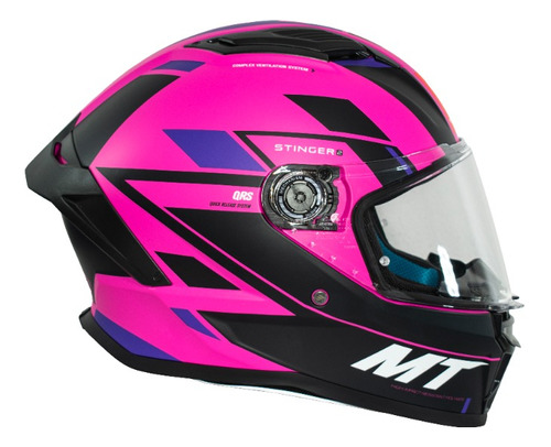 Casco Mujer Moto Mt Helmets Stinger 2 Dot Y Ece2206 Calidad