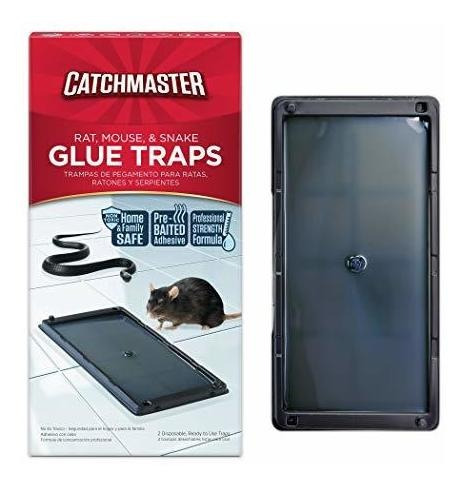 Catchmaster Baited Rat, Mouse And Snake Glue Traps - 12 Glu