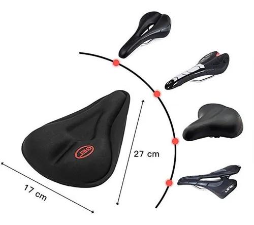 Capa Forro De Selim Gel Bike Bicicleta Spinning Ergom trica