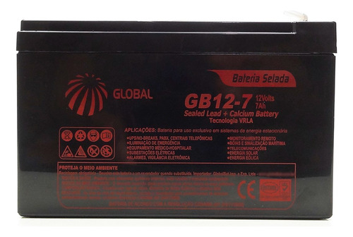 Bateria Secpawer 12v 7ah Estacionária Nobreak Alarme Cerca
