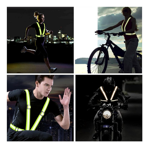 Andast Chaleco Reflectante Para Correr, 2 Unidades, Chaleco