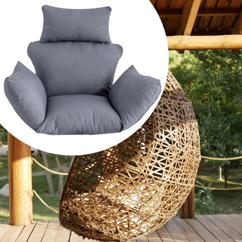 Cojín Para Silla Egg, Cojín Para Asiento, Fácil Gris