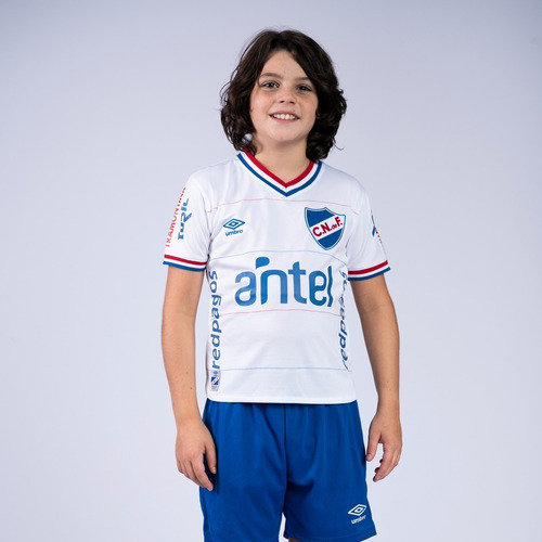Camiseta Blanca 2016 Oficial Niño Nacional Umbro Con Sponsor