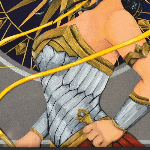 Pintura Em Vidro Inspirado Na Mulher Maravilha Wonder Woman