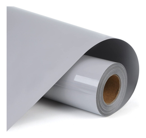 Renli Tong Vinilo Termoadhesivo Htv Gris, Rollo De 12 Pulgad