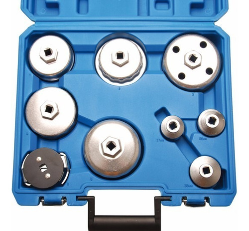 Juego De 9 Llaves Para Filtros De Aceite Mod. 8667