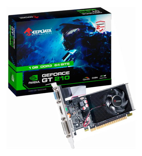 Placa De Video 1gb Geforce Gt210 Ddr3 64bit Vga/hdmi/dvi