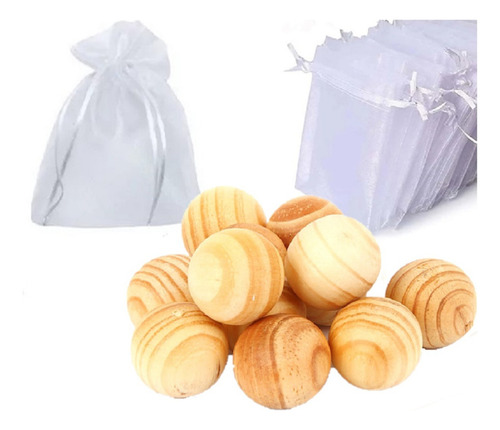 Bolinha De Cedro Anti Mofo -traça - Fungos - 200 Unidades
