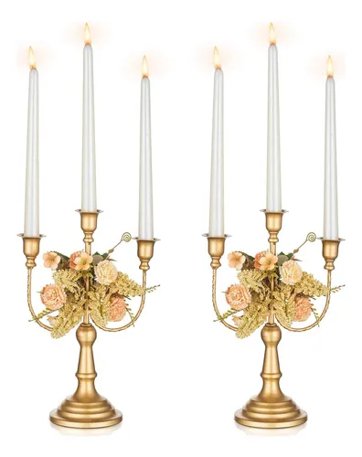 comprar Candelabros Partes De Candelabros Nuptio Gold Vellet Stick 2