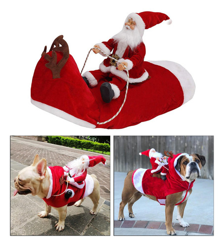Traje De Reno De Navidad Para Mascotas Abrigo De Perro De