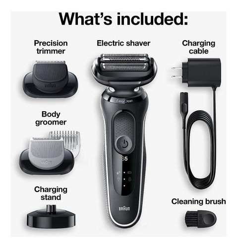 Barbeador Elétrico Braun Series 5 5050cs Para Homens À Prova