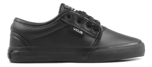 Zapatillas Vicus Folk Niño Cuero Pu Negro Original Envió 