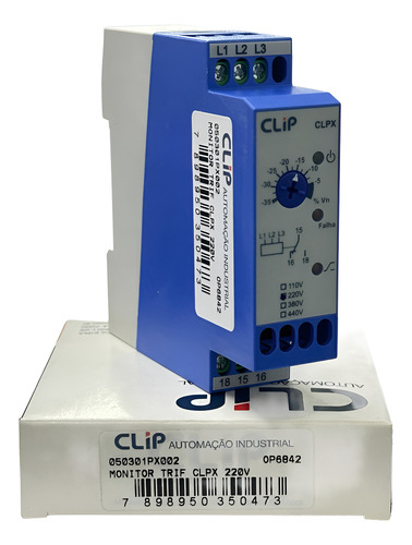 Relé De Proteção Trifásico Clip Clpx 220v