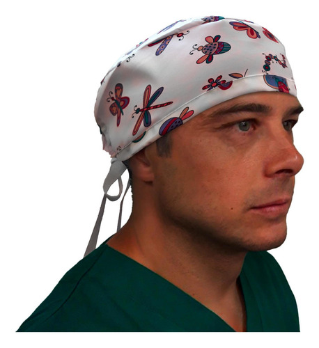 Cofia Gorro Clínico Amarre Antifluido Lavable Prim Mike`s