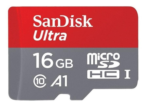 Cartão de memória SanDisk SDSQUSC-016G-AW6GA  Ultra Plus com adaptador SD 16GB