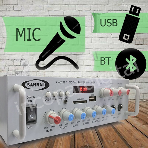 Combo Música Funcional C/6bafles + Consola C/bluetooth