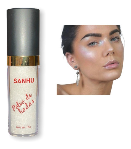 Polvo De Hadas Iluminador Maquillaje Con Aplicador 15g