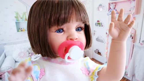 Bebê Reborn Boneca Menina Realista Pode Dar Banho E Itens - Purificar  Comercio