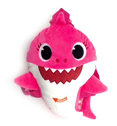 Mochila Preescolar Baby Shark Mommy Shark Original Nuevo Color Rosa Diseño de la tela Alta Calidad