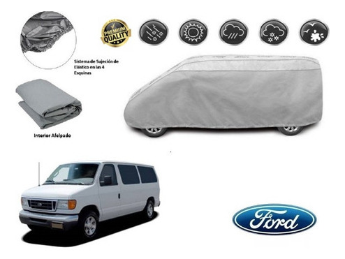 Funda Car Cover Afelpada Premium Ford Econoline 2005