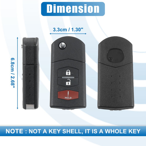 Llave De Control Remoto Para Mazda 5 2 Cx-7 Cx-9