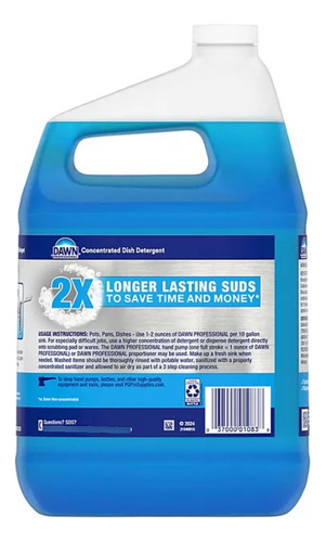 Dawn Professional Detergente Para Lavavajillas 1gal(3.78 Lt)