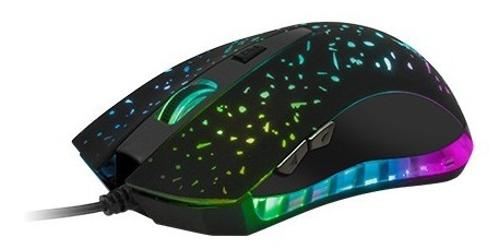Mouse Gamer Xtech Xtm-410 Negro 6 Botones 7 Colores