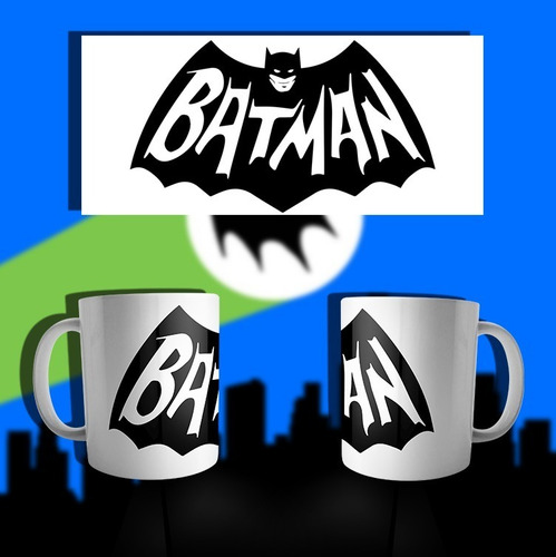 Taza Sublimada Batman Adam Logo 60's Tv Serie Símbolo