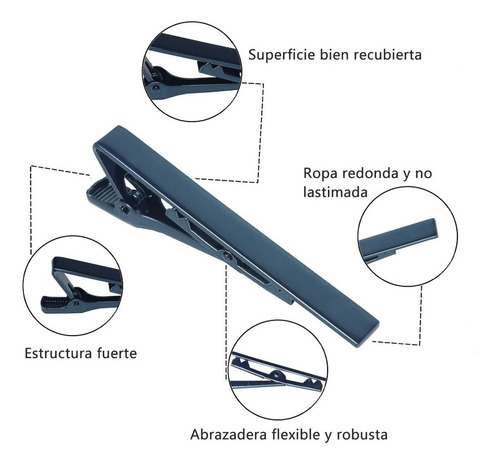 A Juego De Pinzas For Corbata De 4 Piezas