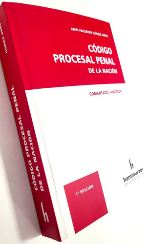 Código Procesal Penal De La Nación, De Gómez Urso, Juan. Editorial Hammurabi, Tapa Blanda, Edición 1ª Edicion En Español, 2020