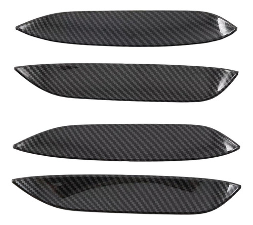 4 Uds. Cubiertas De Taza Para Manija Fibra De Carbono Negra