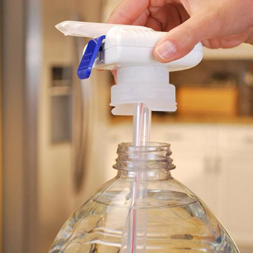 Botella De Agua Con Dispensador De Bebidas Automático Blanco
