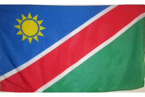 Gq Bandera Namibia Tamaño 90x150 Cm Doble Faz Tela Poliester