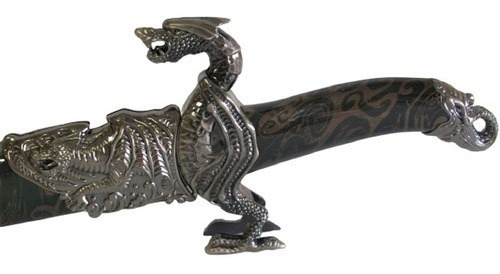 Espada Punhal Adaga Dragão 45cm Enfeite Decoração