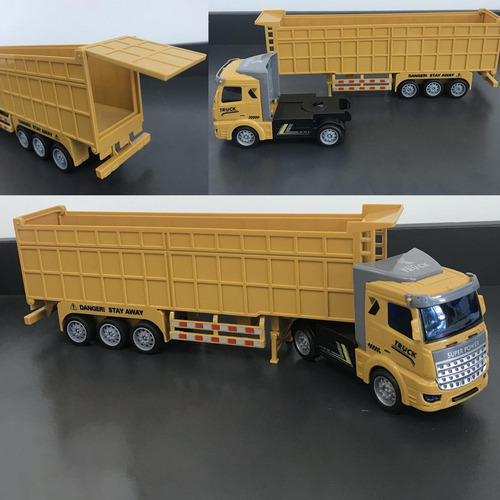 Camión Ensamblado, Modelo De Camión 32 Cm Amarillo