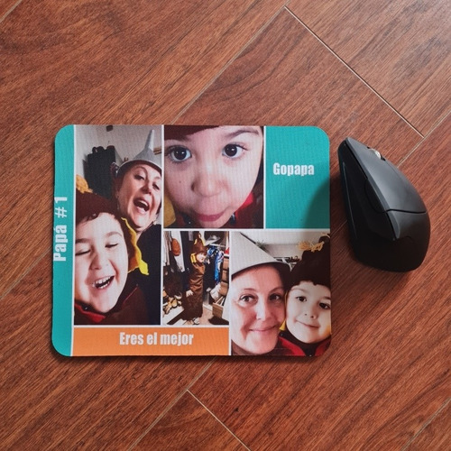 Imagen 2 de 7 de Mousepad Personalizado Para Dia Del Padre Con Fotos