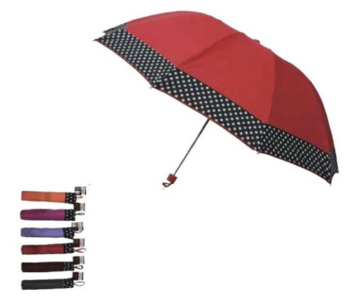 Guarda Chuva Grande Reforçado C/ Proteção Solar Uv Pto/color Cor Pto/colors