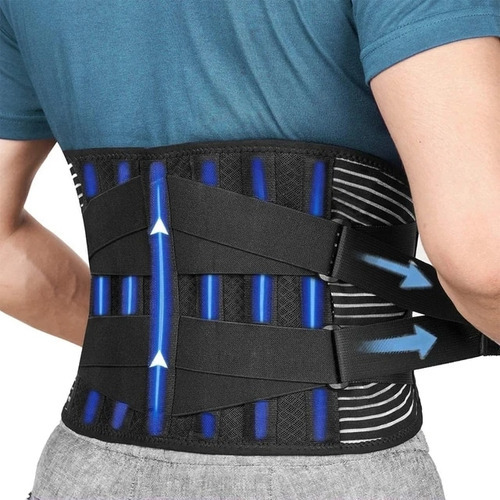 Cinturón Lumbar Con Doble Corsé Trasero Ajustable S