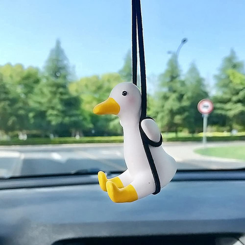 Adorno Colgante De Pato Oscilante, Colgante Para Espejo Retr
