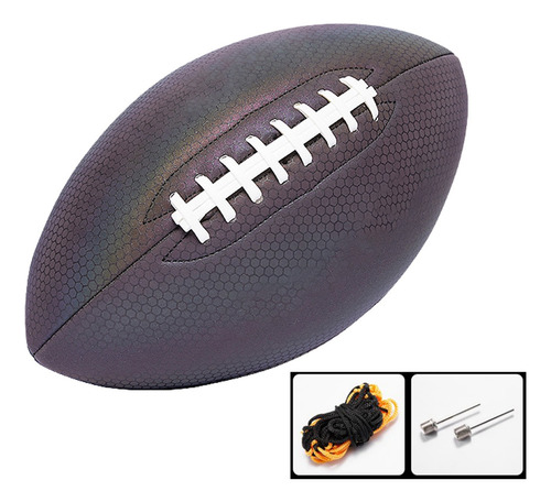 . Balón De Fútbol Reflectante Fluorescente Luminoso Pu