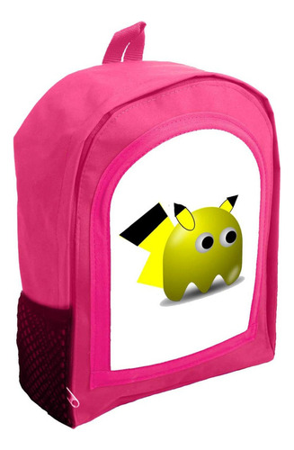 Mochila Infantil Rosa Nena Nene Pokemon Pikachu Rr5