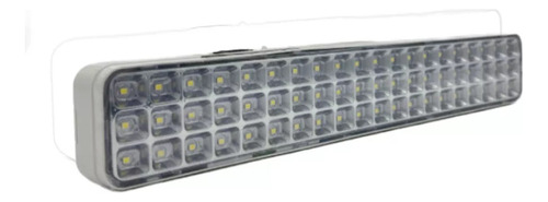 Luz De Emergencia 60 Leds Alto Brillo 2020 Compact Atomlux Blanco